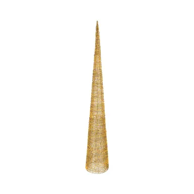 Albero cono led h.280 oro