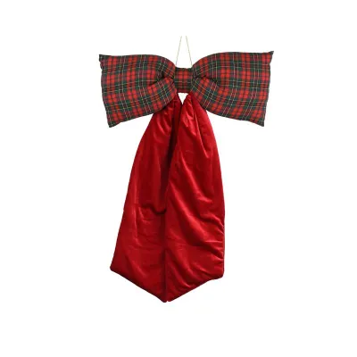 Fiocco velluto h.80 rosso