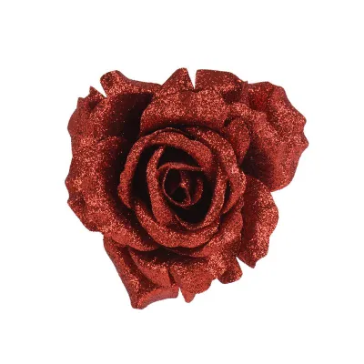 Rosa pick con clip rosso
