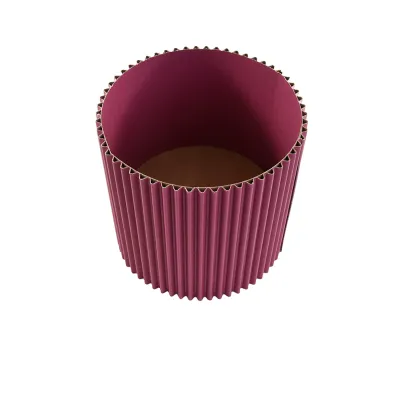 Scatola cartone d.17 h.16 ond.fucsia (pz.12)