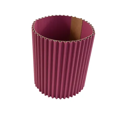 Scatola cartone d.12 h.15 ond.fucsia (pz.12)