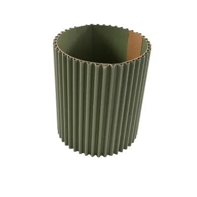 Scatola cartone d.12 h.15 ond.verde (pz.12)