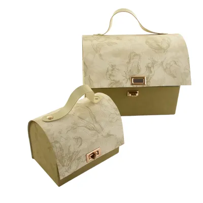 Scatola regalo 24x16x18 verde (set 2)