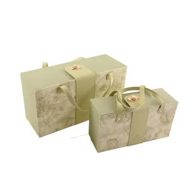 Scatola regalo 35x13x18 verde (set 2)