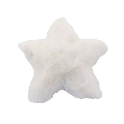 Stella di peluche cm.22 bianca