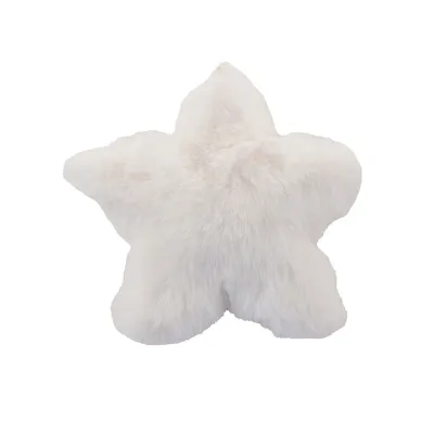 Stella di peluche cm.18 bianca