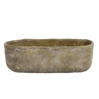 Vaschetta ceramica 28x10 grigio