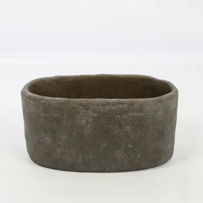 Ciotola ovale cm.28x16 grigio