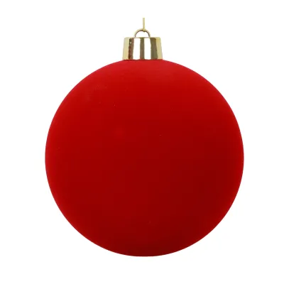 Pallina in velluto d.15 rosso 