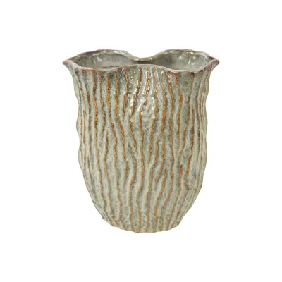 Vaso ceramica h.36cm crema