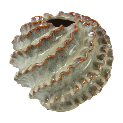 Vaso tondo ceramica h.24,5 crema
