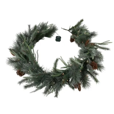 Garland pino con led cm.180 ghiacciato