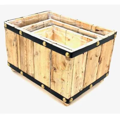 Vaschetta baule legno 37x27 (set 3)