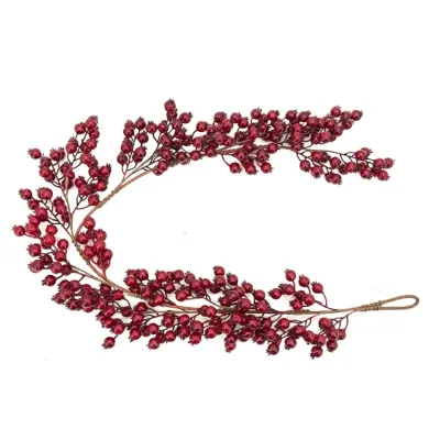 Bacche garland cm.150 rosso
