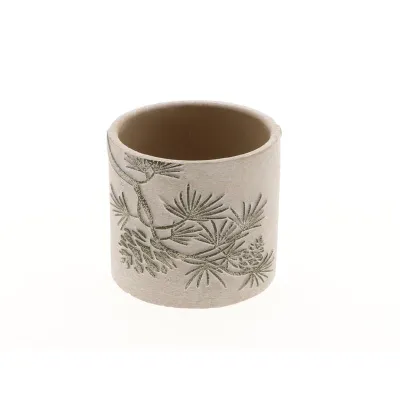 Cachepot ceramica diam.11 bianco