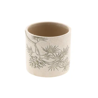 Cachepot ceramica diam.14 bianco