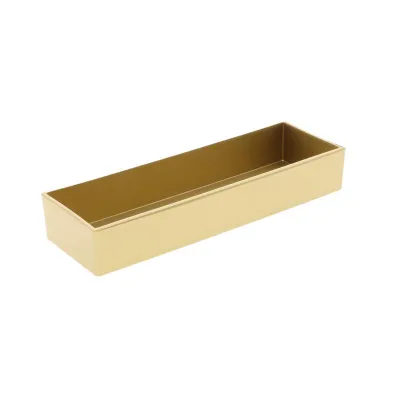 Vaschetta rettangolare cm10,5x32 oro