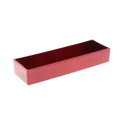 Vaschetta rettangolare cm10,5x32 rossa