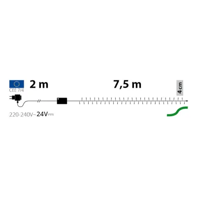 Laa-catena 180 led calda