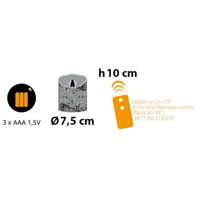 Candela led d.07 h.10 ruvida