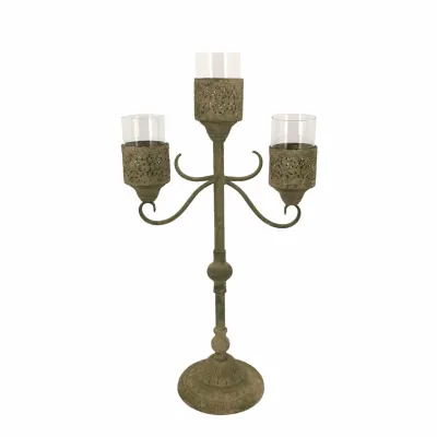 Cm-candeliere metallo h.68 verde