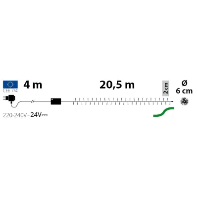 Catena 1000 led multicolor