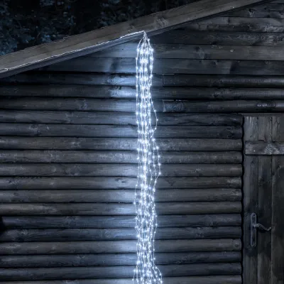 Cascata 600 microled bianca flash