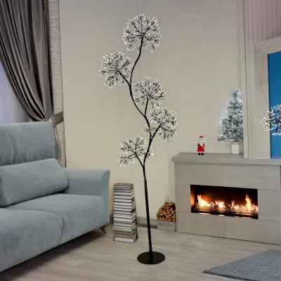 Albero led sfere h.170 nero