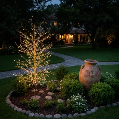 Albero led tiglio h.170 rosa
