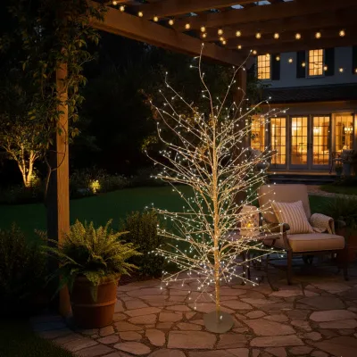 Albero led tiglio h.200 rosa