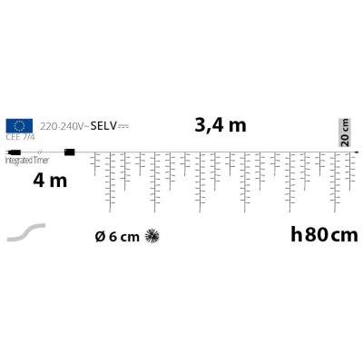 Tenda 384 flashled caldo 340x80