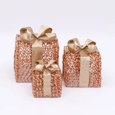 Pacchi regalo led h.17-23-30 rose gold
