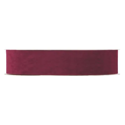 Nastro dbl velvetmm.40 m.30 bordeaux