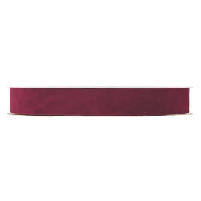 Nastro dbl velvetmm.25 m.30 bordeaux