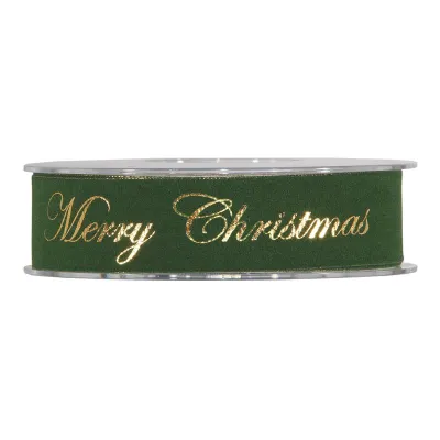 Nastro gold m.xmas mm.25 m.10 verde