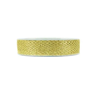 Nastro xmas net mm.25 m.30 oro