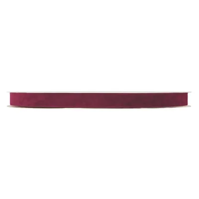 Nastro dbl velvet mm.15 m.30 bordeaux