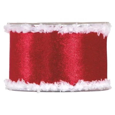 Nastro red fur edges mm.63 m.10 