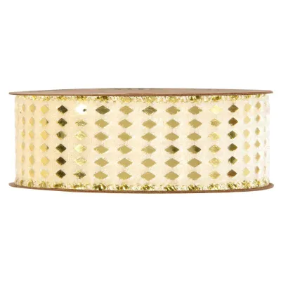 Nastro velv.rhombus mm.40 m.10 oro