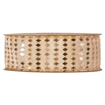 Nastro velv.rhombus mm.40 m.10 rosa