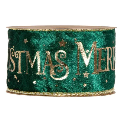 Nastro m.christmas mm.63 m.10 verde