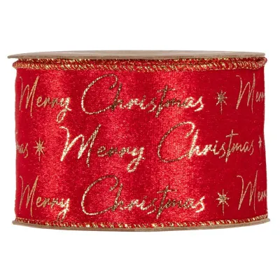 Nastro christmas mm.63 m.10 rosso