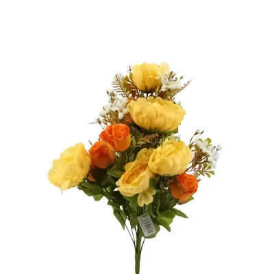 Frontale peonia cm.53 arancione