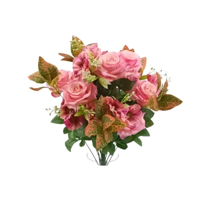Rosa-dracena mazzo cm.62 rosa
