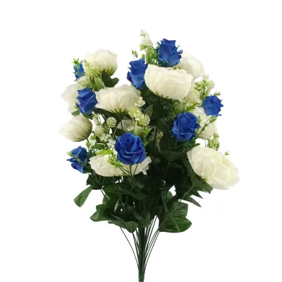 Peonia-bocciolo x36 h.65 mazzo blu