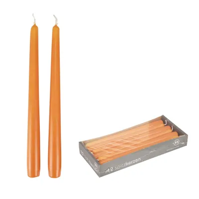 Candela conica 25 c safran (pz 12)