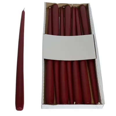 Candela conica 40 c bordeaux  (pz 8)