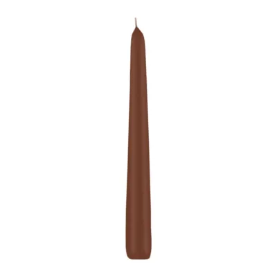 Candela conica 30 c marrone (pz 12)