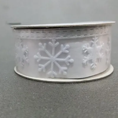 Fiocco neve feltro bianco (pz.3)