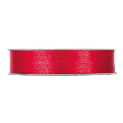 Nastro doppio raso mm.25 m.50 true red